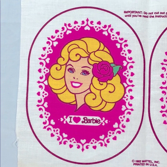 SET 2 ❤️ BARBIE 1982 You Make DOLL Ornament Pillow Collector Mattel Vintage Sew - Picture 2 of 12
